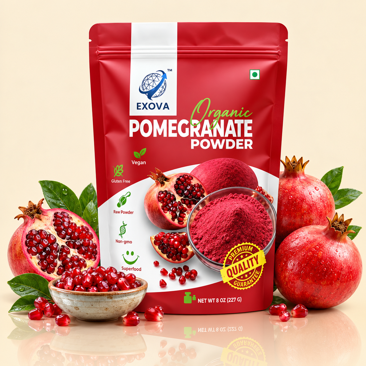 Organic Pomegranate Powder | 100% Natural Anar Fruit Powder